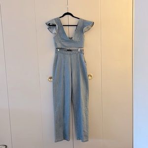 PrettyLittleThing Size 4 light denim blue